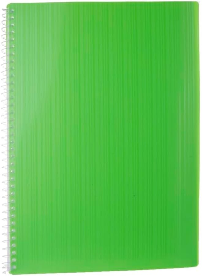 3A 8820 Plastic Inner Ring File With 20 Pockets 32 * 24 CM - Green